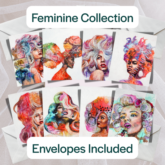 Fine Art Greeting Cards:  Feminine Collection